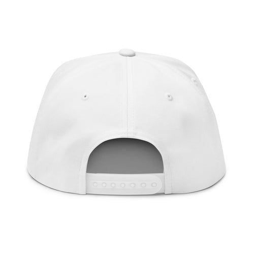 Drip Embroidered Flat Bill Cap — Streetwear Snapback Hat
